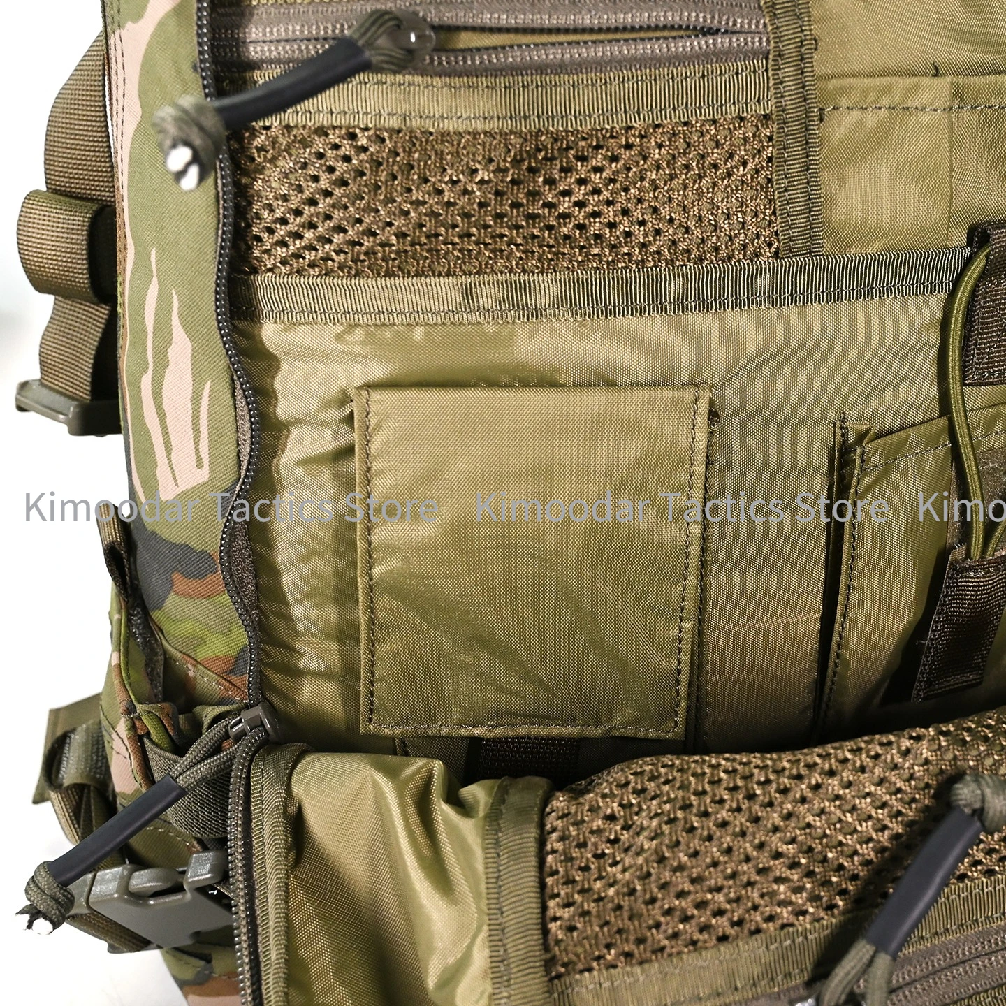 Mochila táctica nylon gran capacidad huevo de dragón camuflaje hojas - imagen 3