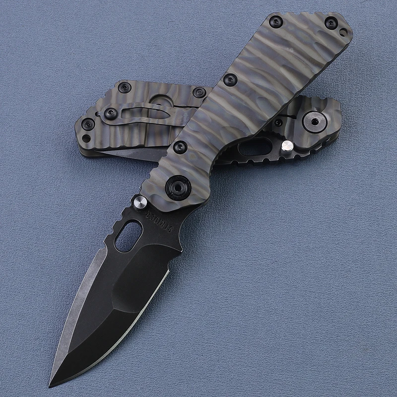 Cuchillo táctico Y-START SMF supervivencia plegable D2 titanio