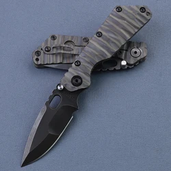 Cuchillo táctico Y-START SMF supervivencia plegable D2 titanio
