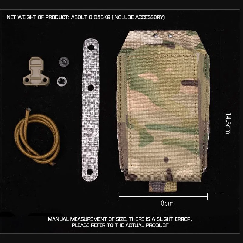 Cinturón táctico MOLLE con bolsa multiángulo para cargadores 5,56/9 mm - imagen 2