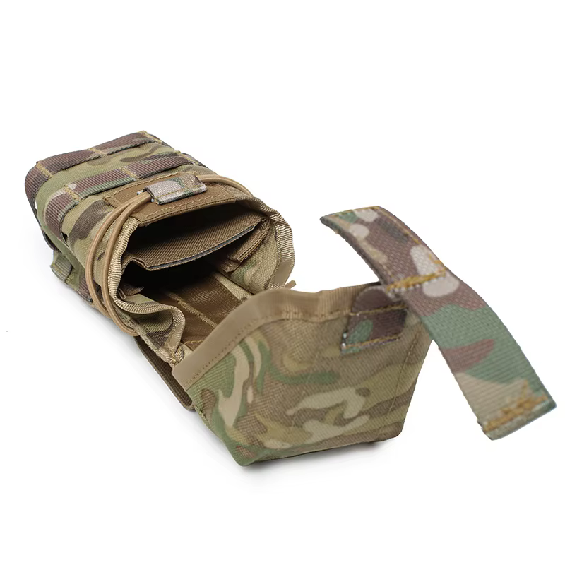 Bolsa táctica doble portacargadores 5,56/7,62 MOLLE drenaje elástico - imagen 3