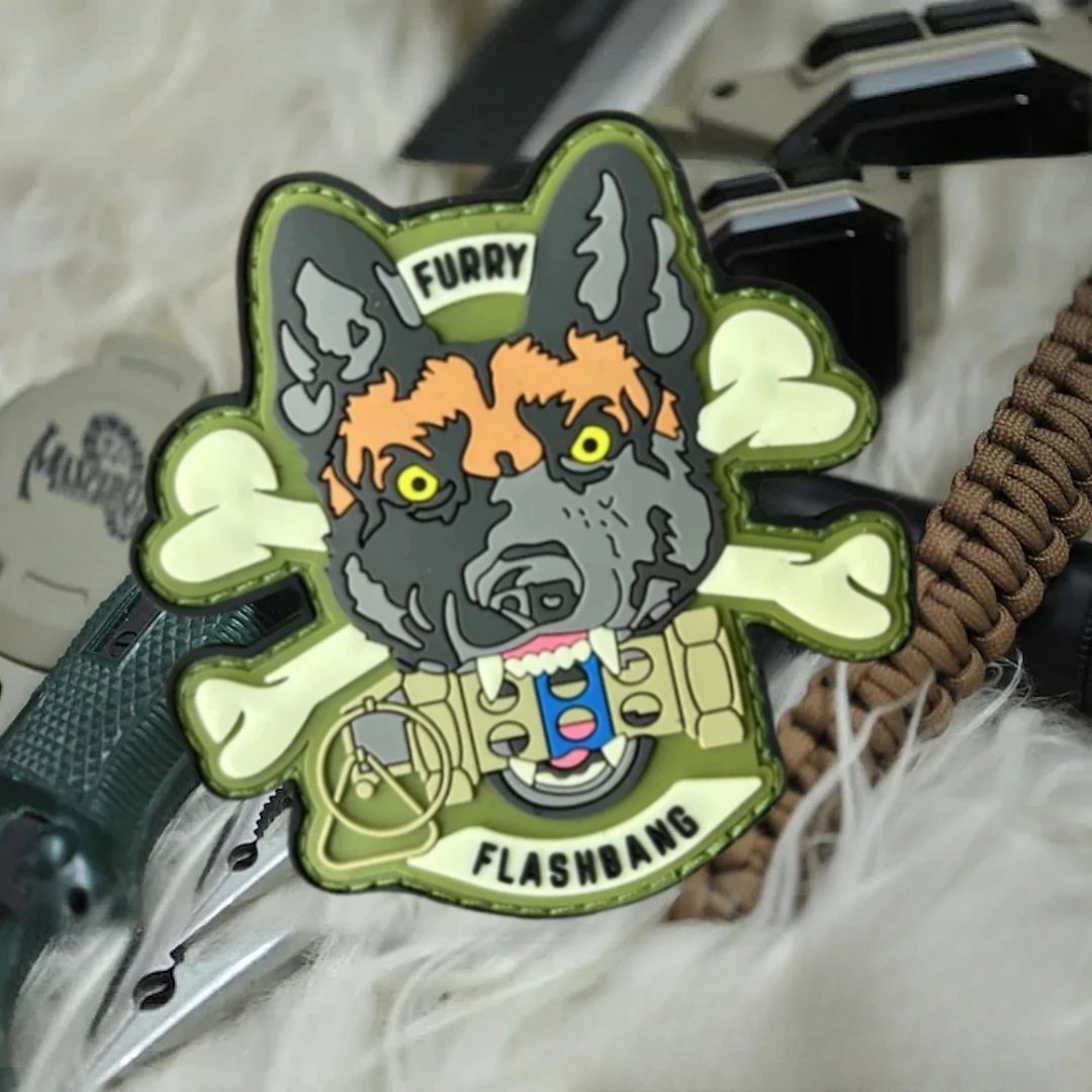 Parche táctico PVC 3D perro K9 – Identificación canina para MOLLE - imagen 3