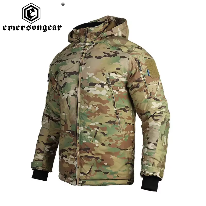 Emersongear Chaqueta táctica hombre invierno algodón Polar capucha - imagen 5