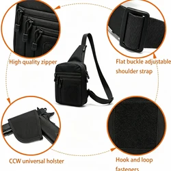 Bandolera CCW para pistola oculta con funda y cargador
