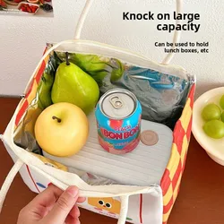Bolsa térmica Bento gran capacidad aislamiento aluminio portátil