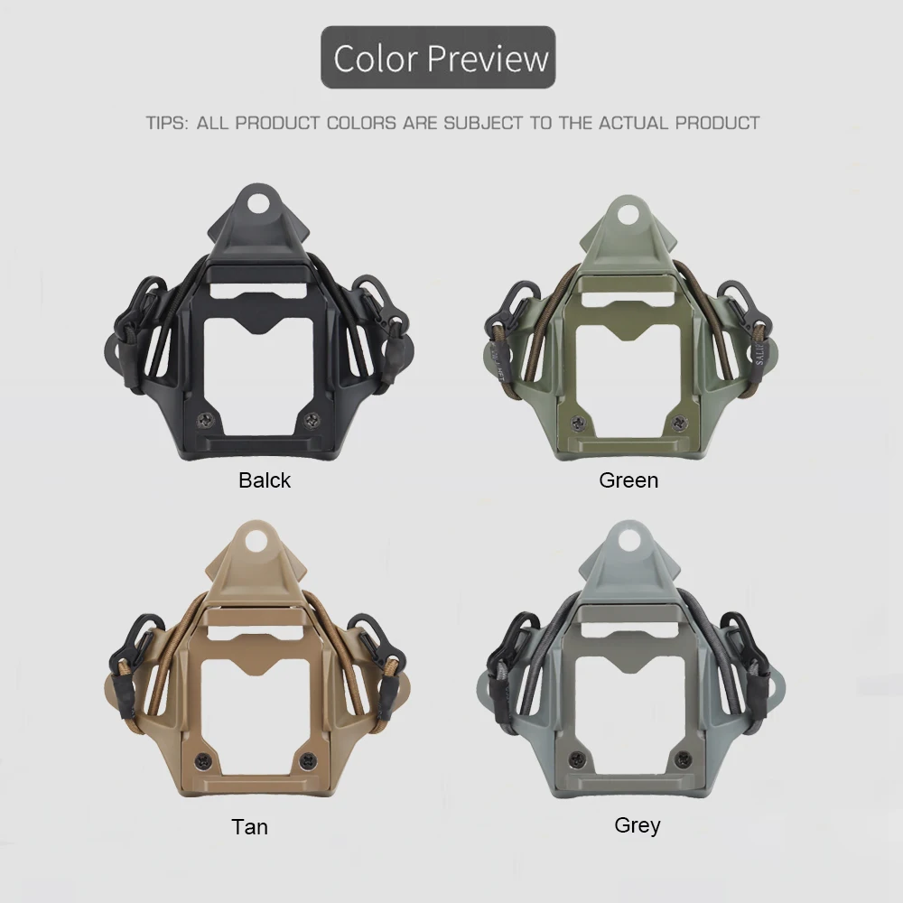 Cubierta NVG VAS modular base metálica cordón elástico casco táctico - imagen 5
