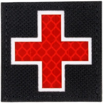 Parche médico reflectante Cruz Roja – Insignia táctica FSB - imagen 5