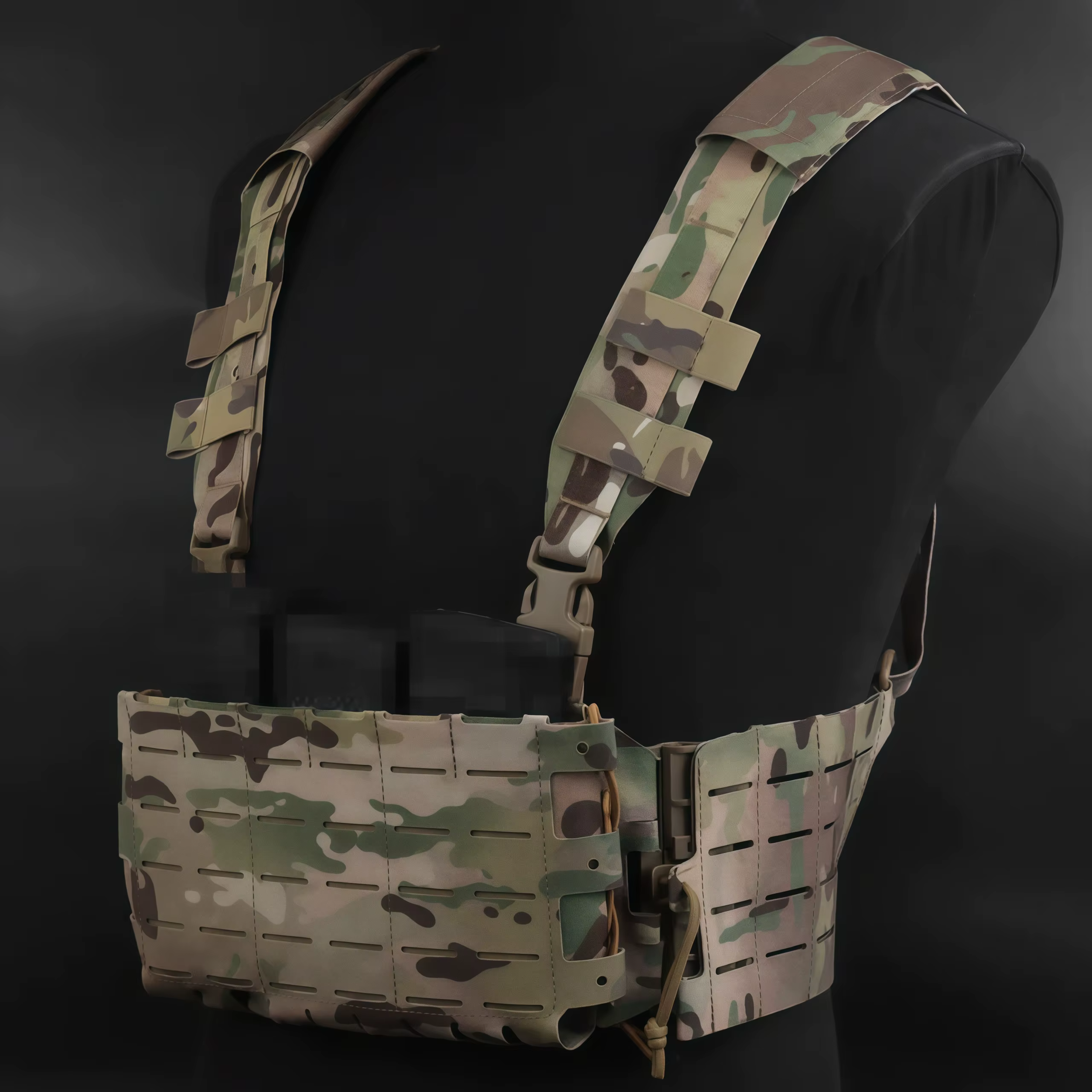 Kit plataforma pecho táctico V3 5.56 bolsa Triple Mag MOLLE bilateral - imagen 3