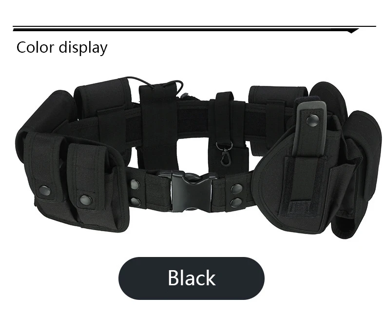 Accesorios colocados en el cinturón