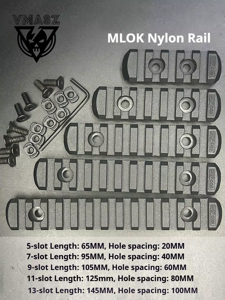 Element guardamanos riel táctico Picatinny 20 mm metal MOE/MLOK - imagen 4