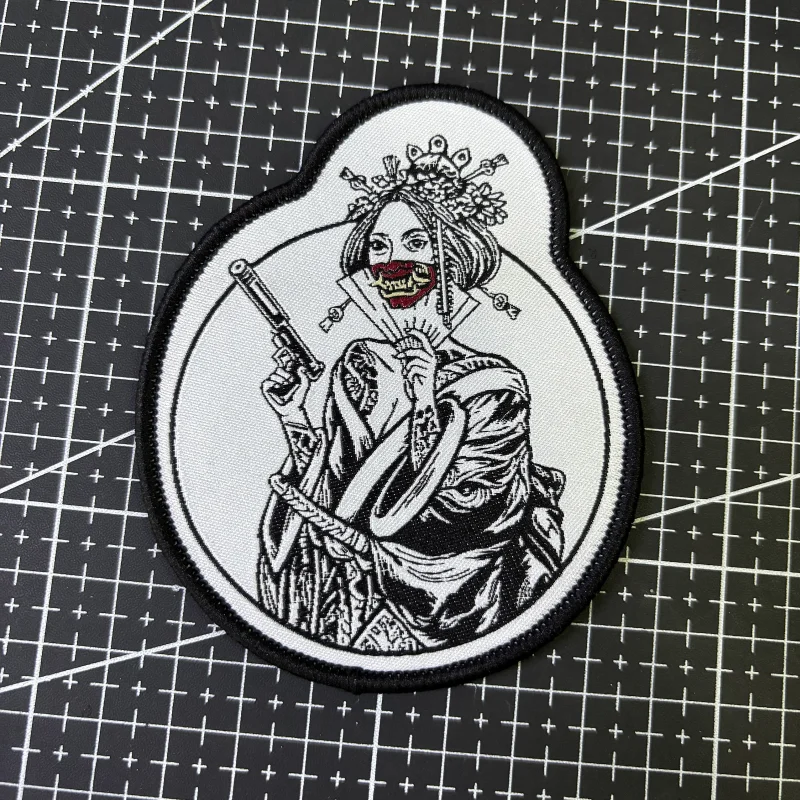 Parche táctico bordado demonio gancho y bucle para mochila - imagen 4