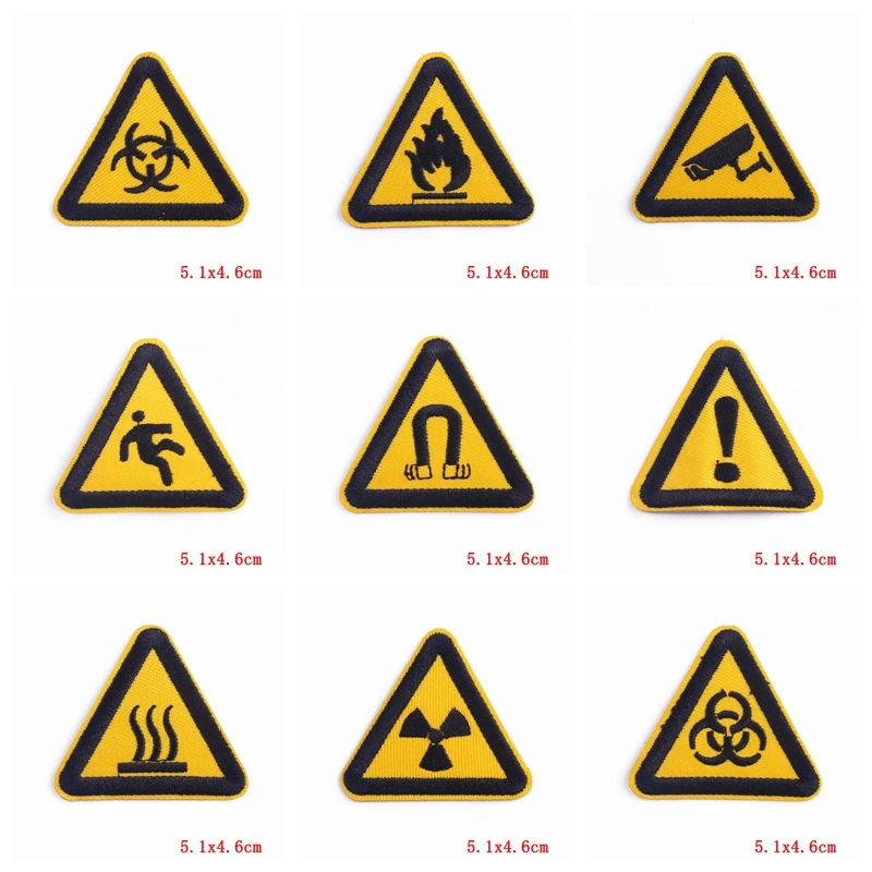 Parches termoadhesivos bordados letras eslogan prohibición para ropa - imagen 5
