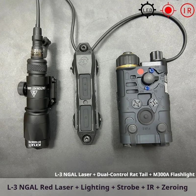 SureFire L3 NGAL PEQ linterna táctica láser rojo/verde estroboscópico - imagen 4