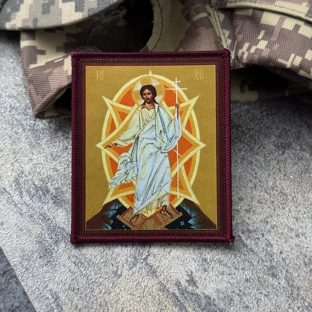 Parche velcro iconos cristianos ortodoxos – Insignia moral táctica - imagen 3