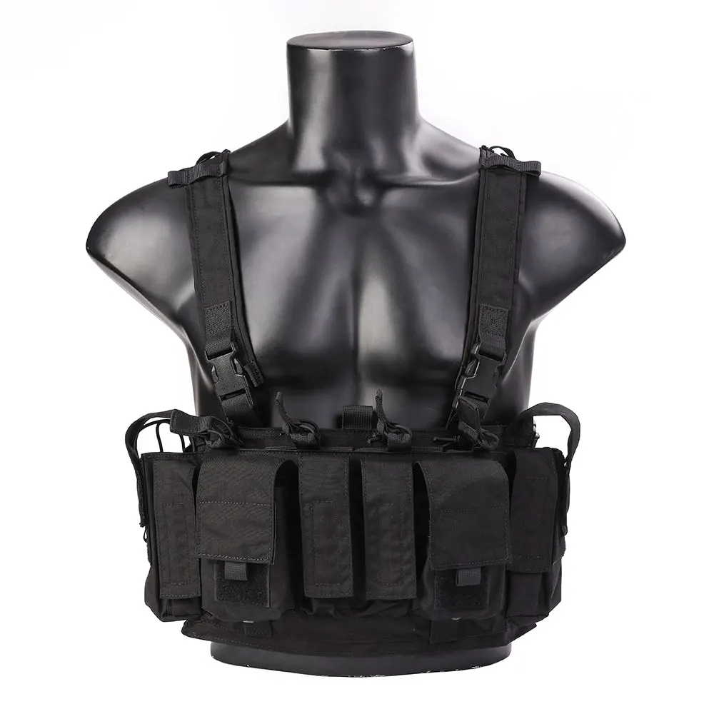 Chaleco táctico Emersongear con equipo MOLLE montado