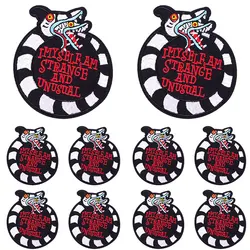Parches bordados punk y rock con calaveras, termoadhesivos para ropa