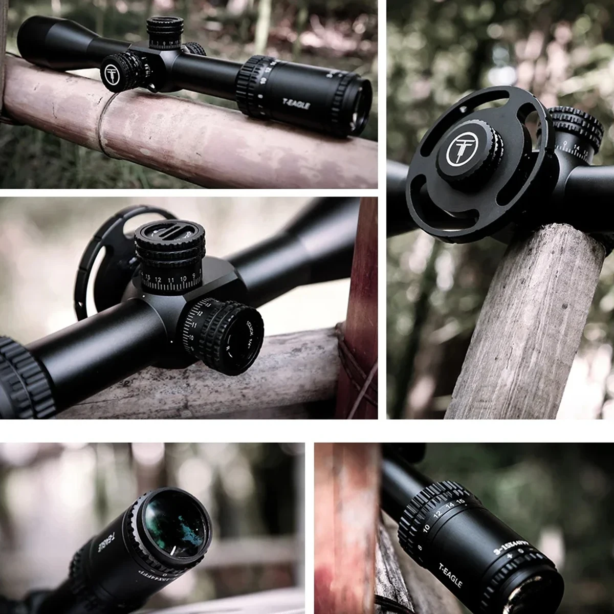 Mira táctica SK 3-15x44 FFP primera focal iluminación roja caza airsoft - imagen 3