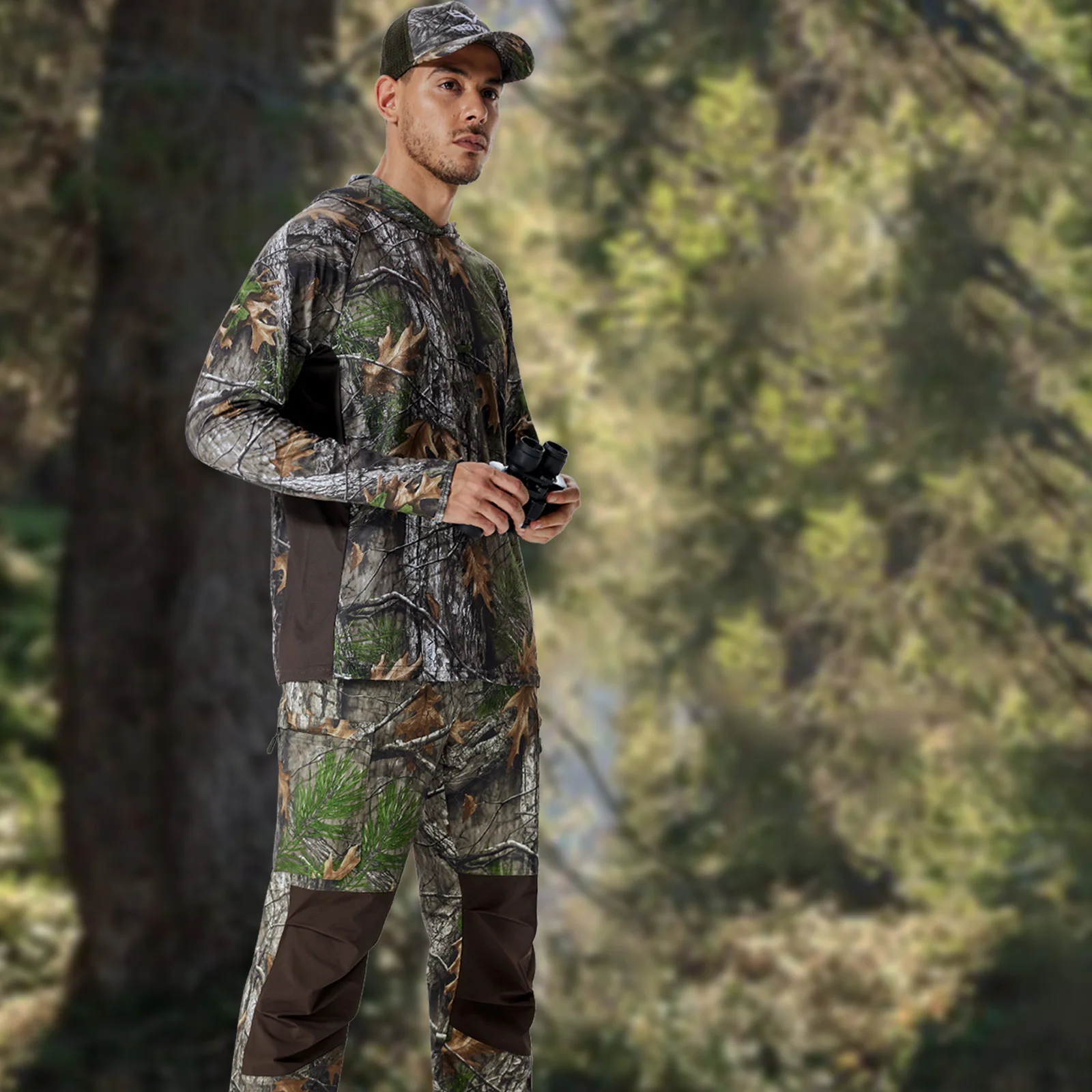 Pantalones tácticos camuflaje biónico transpirables elásticos - imagen 4