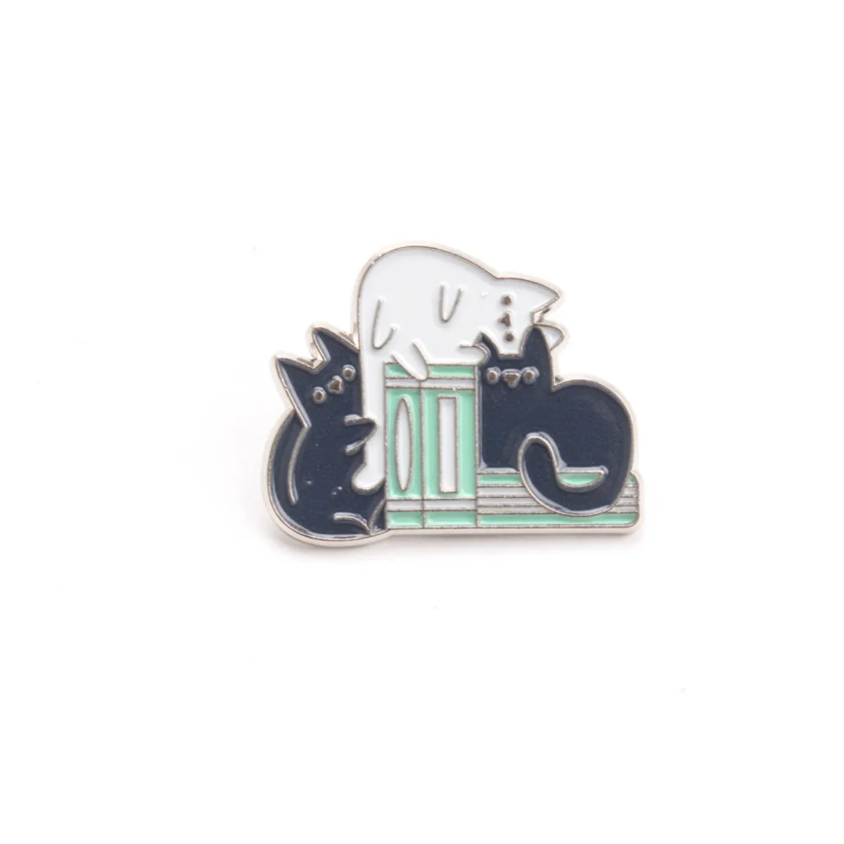 Broche vintage gato y libro – accesorio encantador para leer - imagen 5