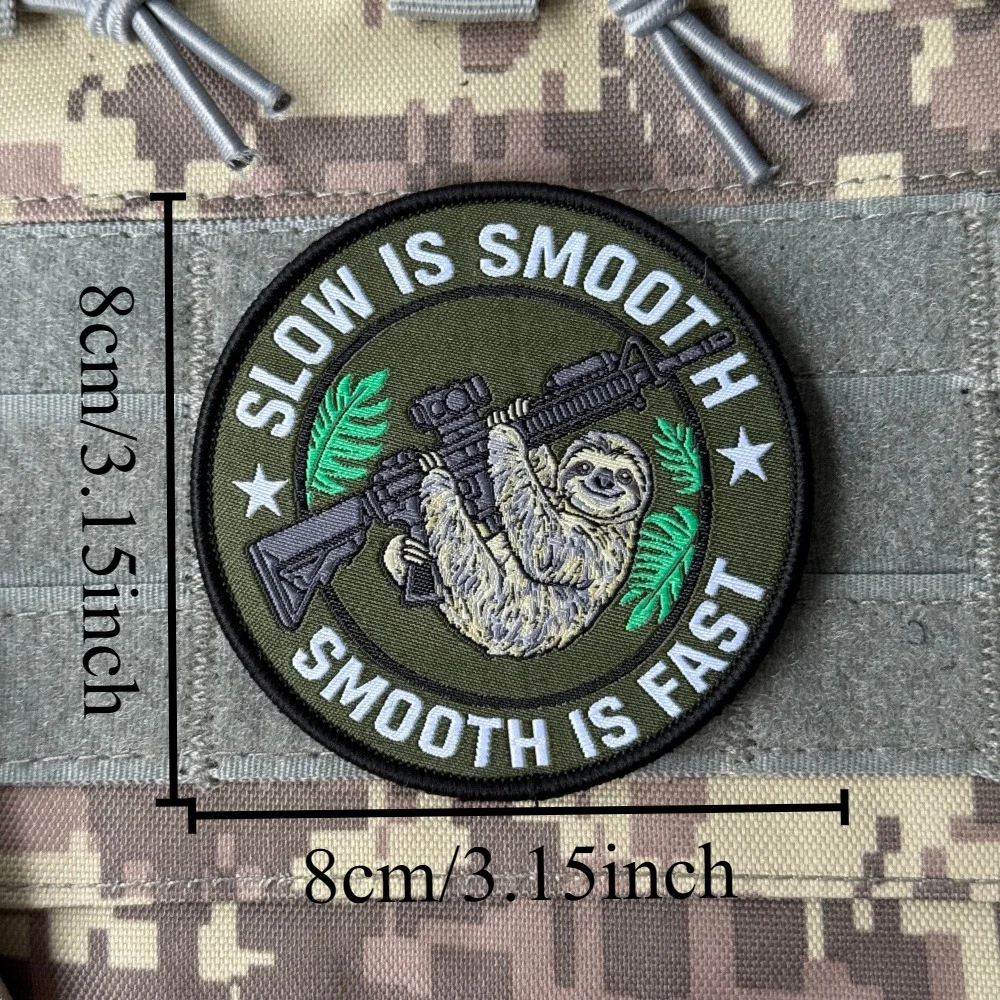 Parche Bordado Moral Táctico – Capibara y Animales Compatible MOLLE para Chaleco Militar - imagen 5