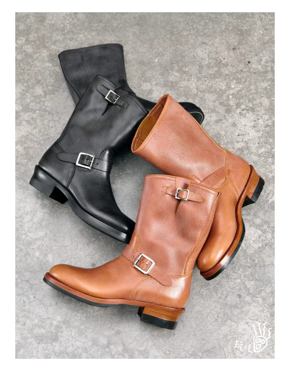 KOWM botas tácticas de piel marrón para hombre - imagen 2