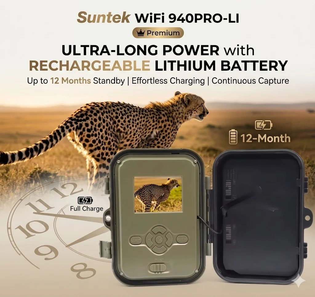 Suntek HC940PRO-LI Cámara de caza 4K con visión nocturna - imagen 3
