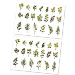 Pegatinas florales tácticas para planners, laptops y fundas