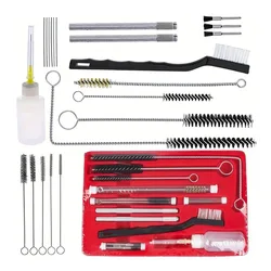 Kit de limpieza para aerógrafo y pistolas de pulverización, cepillos