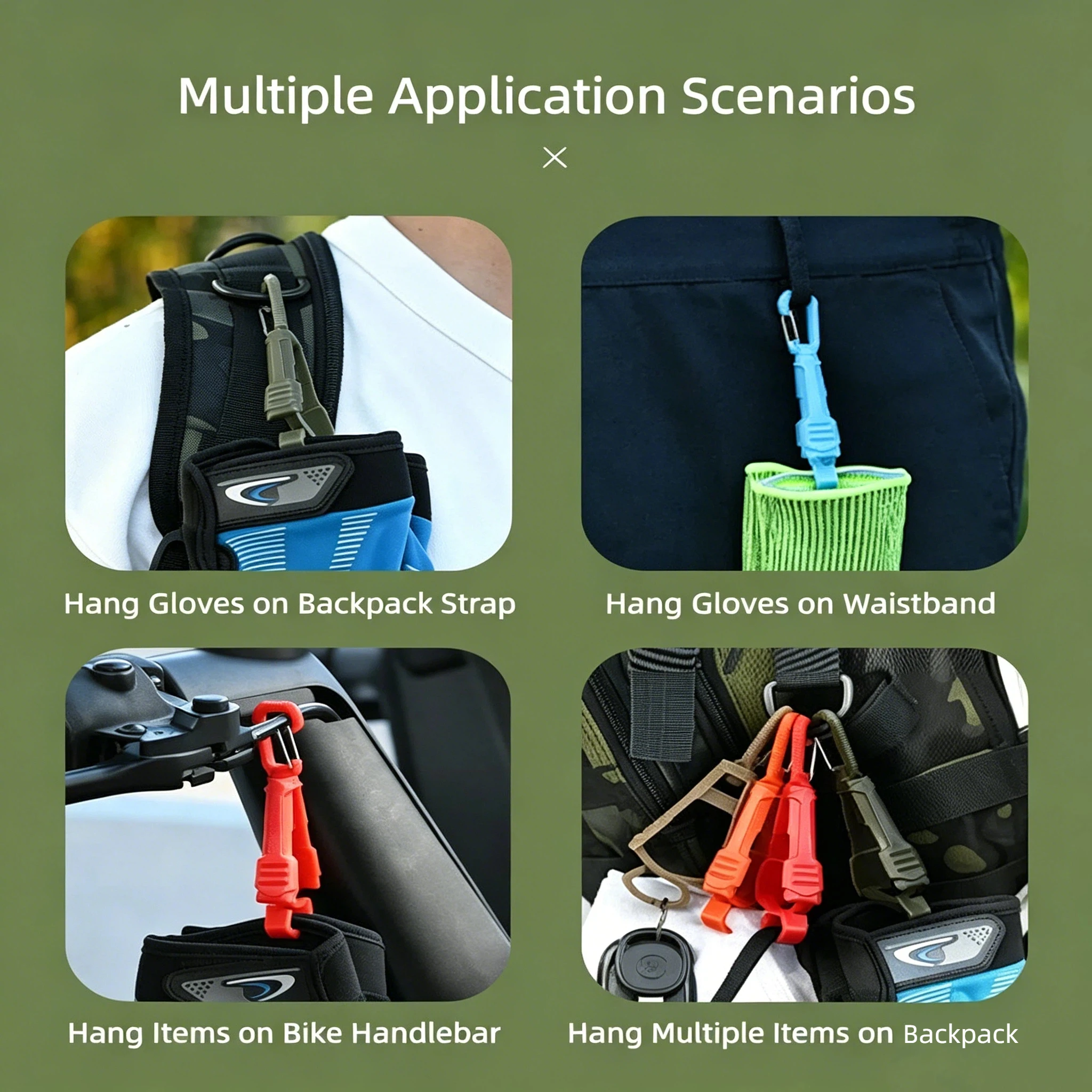 Clip para guantes de cinturón antideslizante multiusos portátil - imagen 4