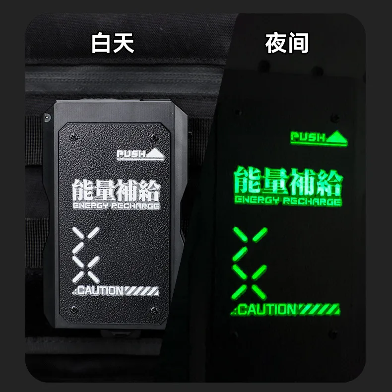 Estuche táctico porta-cigarrillos EDC con tapa deslizante reflectante