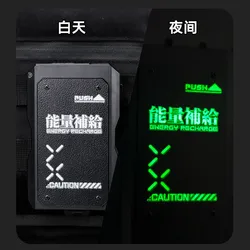 Estuche táctico porta-cigarrillos EDC con tapa deslizante reflectante