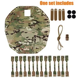 Funda táctica de casco FAST MICH WENDY A-23, corte láser camuflaje 3D