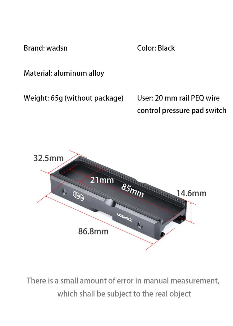 Panel de montaje M-LOK