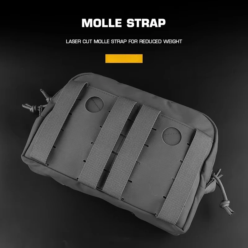 CCS Bolsa táctica MOLLE cremallera doble multiusos chaleco caza - imagen 3