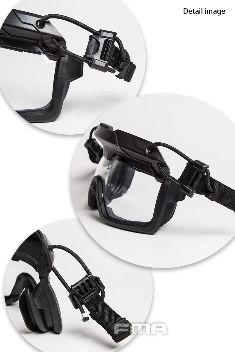 FMA gafas de seguridad con lentes 3mm y casco táctico para exteriores - imagen 5