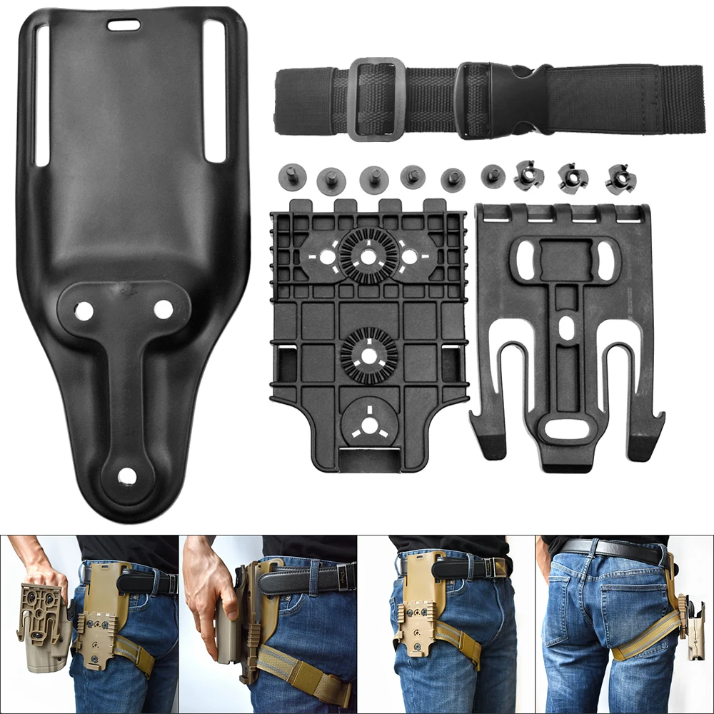 Funda táctica pierna Blackhawk QLS Duo-Lock – Portaequipos MOLLE