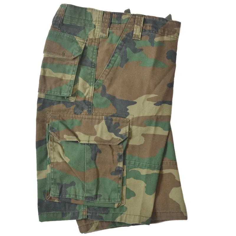 Pantalón corto militar de sarga tratada con cremallera de cobre - imagen 2