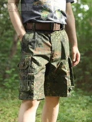 Pantalones cortos camuflaje alemán ripstop – Bolsillos tácticos