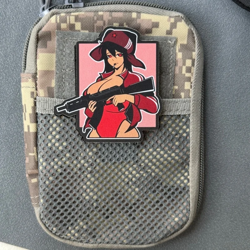 Parche táctico moral anime con velcro gancho y bucle para mochila - imagen 3