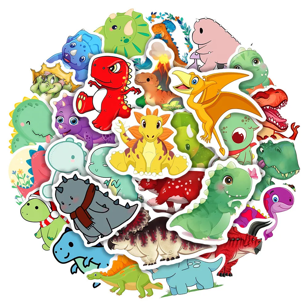 Pegatinas de dinosaurios para niños - Impermeables para cuadernos - imagen 4