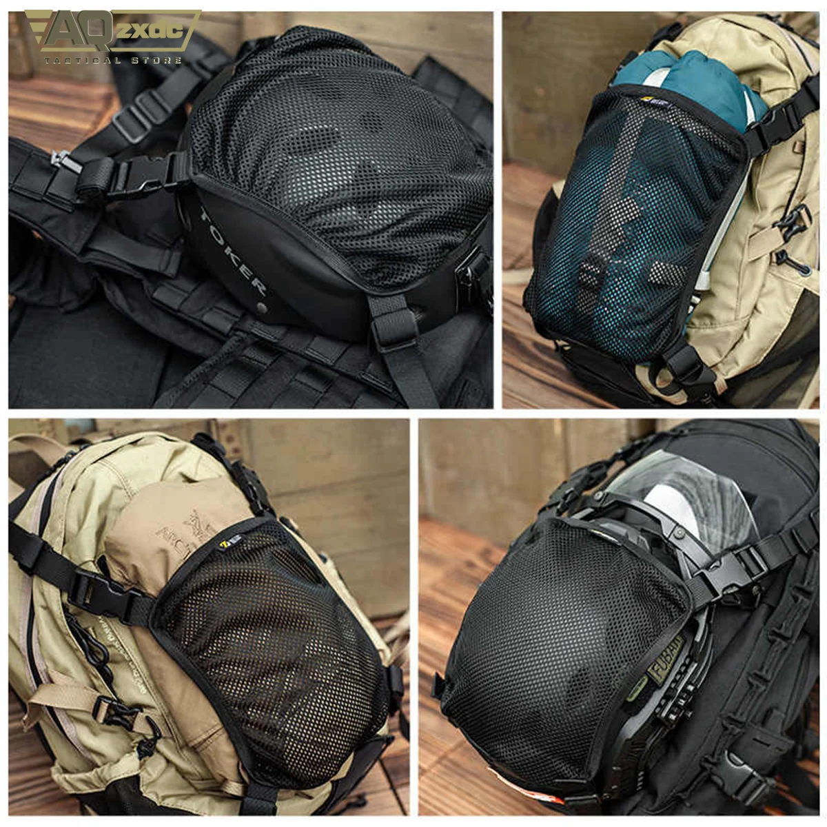 Cubierta de malla para casco táctico – Montaje externo - imagen 5