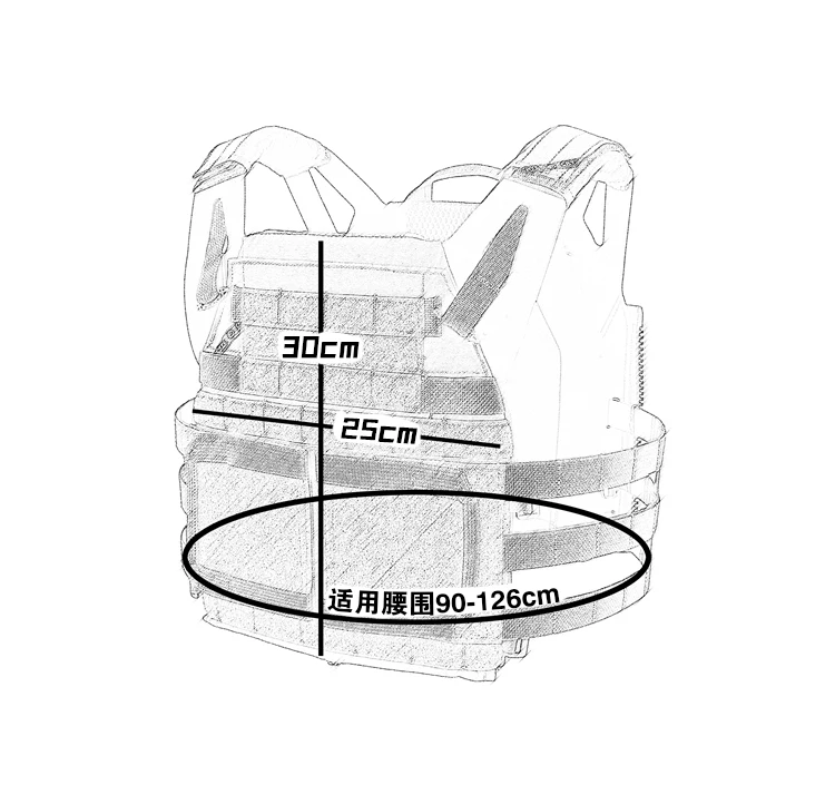 Chaleco carrier con diseño tipo JPC 2.0