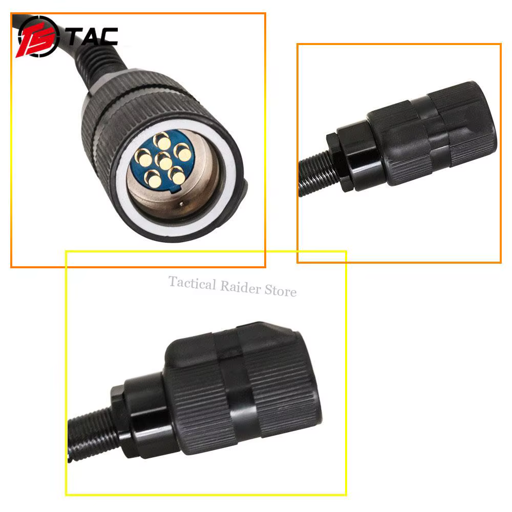 Conector PTT negro para radios AN/PRC-152 y PRC-148 uso exterior - imagen 2