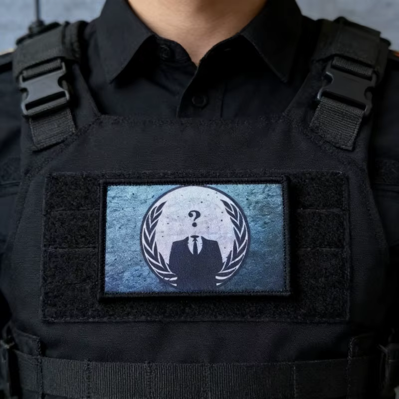 Parche táctico gancho-bucle para chaleco y mochila de interrogación - imagen 3