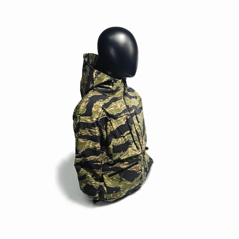 Chaqueta táctica impermeable ripstop camuflaje de combate hombre