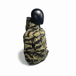 Chaqueta táctica impermeable ripstop camuflaje de combate hombre