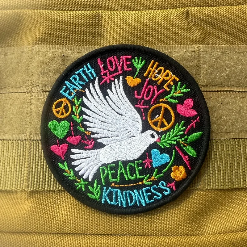 Parche táctico bordado paloma Paz y Amor símbolo esperanza - imagen 4