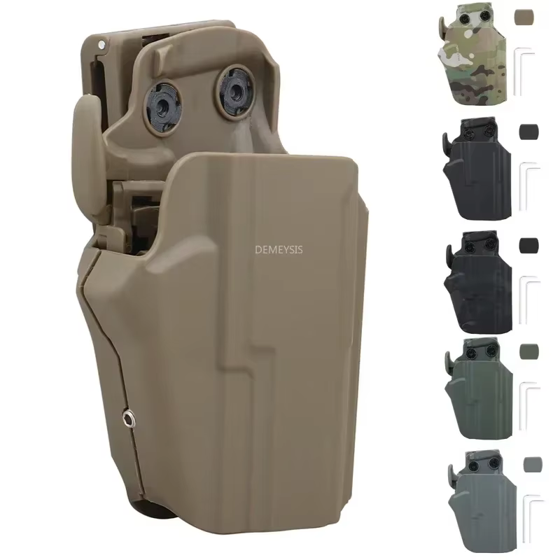 Funda táctica pistola extracción rápida, cinturón compatible