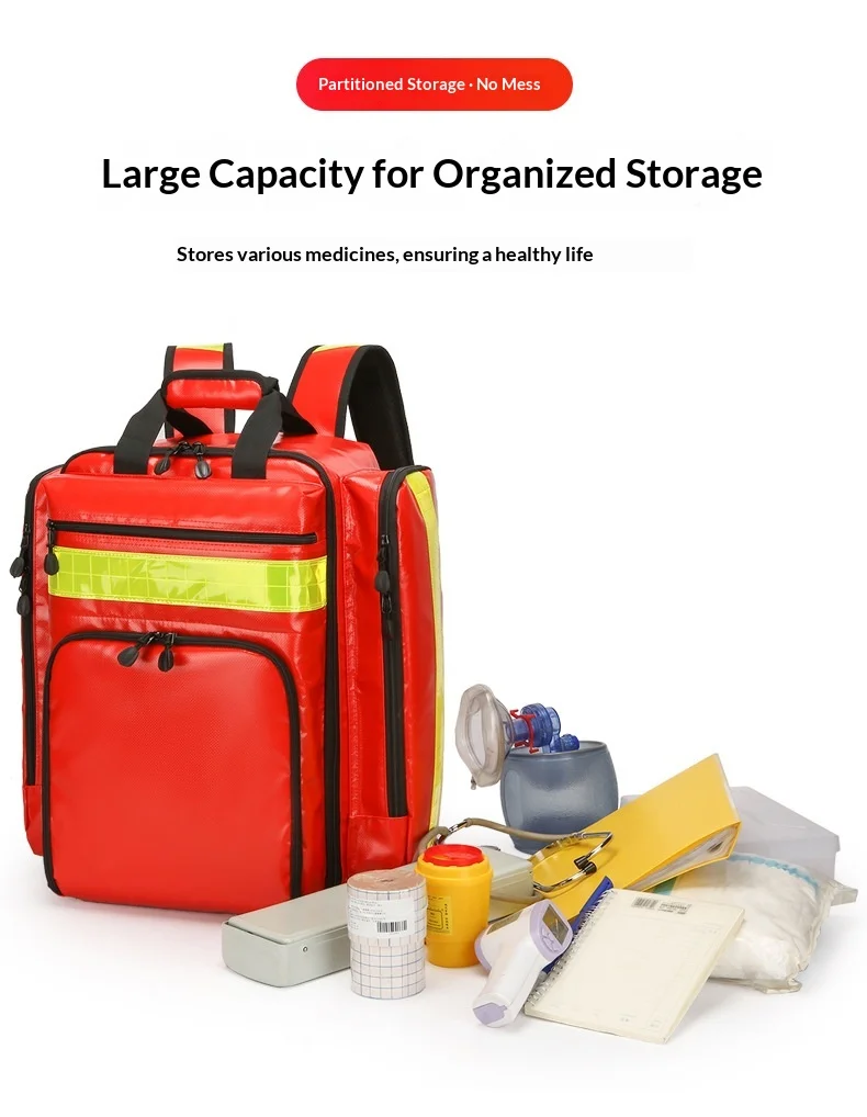Mochila-botiquín de emergencia con gran capacidad