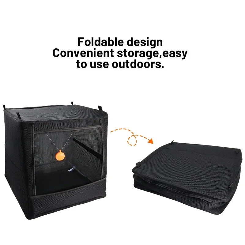 Caja de objetivo de camuflaje colgante en bosque